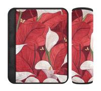Safari Calla Lily Lot de 2 coussinets de ceinture de sécurité pour voiture Libère le stress sur votre cou et vos épaules pour camion forro para cinturon de segurida