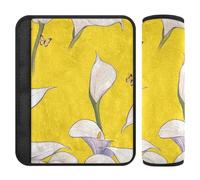 Safari Calla Lily Lot de 2 coussins de ceinture de sécurité pour voiture Soulage le stress sur votre cou et vos épaules pour van forro para cinturon de seguridad