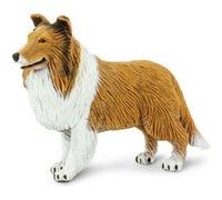 Safari chien colley junior 10 cm caoutchouc marron/blanc Marron G