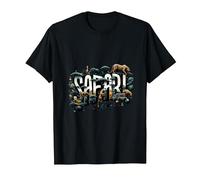 Safari Faune Savane Afrique T-Shirt, Homme, Noir, 6XL