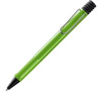 safari green-Stylo à bille avec grip ergonomique et largeur de trait M-pour une écriture longue et agréable-en plastique robuste ASA-avec recharge grande capacité M 16 en bleu