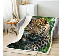 Safari Guépard Couvertures Couverture Léger Confortable Plaids pour Toutes Les Saisons Lit Chambre 100x125cm