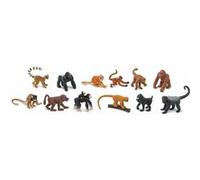Safari jeu de société Monkeys & apes Toob junior marron/noir 12 pièces Marron G