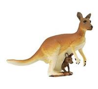 Safari jouer à l'animal kangourou avec bébé junior 10 x 8,5 cm marron/blanc Marron G