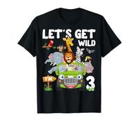 Safari Jungle Animal Let's Get Wild J'ai 3 ans T-Shirt