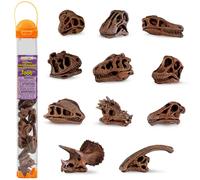 Safari Ltd Cr nes de dinosaures TOOB - 11 mini figurines dont Velociraptor Brachiosaurus Oviraptor Triceratops Tyrannosaurus Rex et plus - Educat