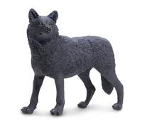 Safari Ltd Loup Noir 13.4cm | Figurine animalière | Très Grande Taille | Non Toxique et sans BPA | Convient aux Enfants de 3 Ans et Plus
