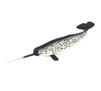 Safari Ltd- Narval Animals Narwhal, 212202, Gris, Blanc