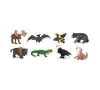 Safari minifigures Good Luck animaux américains 2 cm 8 pièces
