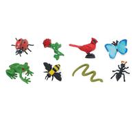 Safari minifigurines Jardin du bonheur 2 cm caoutchouc 8 pièces