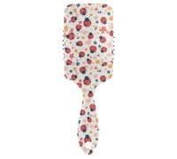 Safari Minimalist Flowers Brosse démêlante pour cheveux raides avec poignée ergonomique cepillo anti-frisottis pour cheveux raides