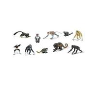 Safari Ltd 10 Figurines de Primates Miniatures | Figurines de créatures Safari | Non-Toxique et sans BPA | Convient aux Enfants de 3 Ans