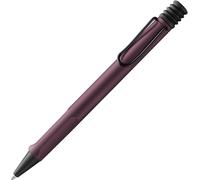 Safari Scarlet-Stylo À Bille Avec Grip Ergonomique Et Largeur De Trait M-Pour Une Écriture Longue Et Agréable-En Plastique Robuste Asa-Avec Recharge Grande Capacité M 16 En Noir