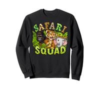 Safari Squad Arfica Zoo Jungle Animal Anniversaire Enfants Famille Sweatshirt