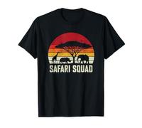 Safari Squad Assortiment en Famille Girafe Rhino éléphant T-Shirt