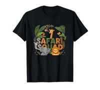 Safari Squad Figurine animalière T-Shirt Graphique avec Valeur