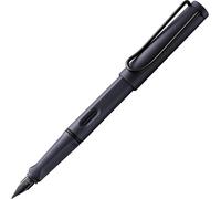 Safari Steel Black-Stylo Plume Avec Grip Ergonomique Et Plume Acier Poli En Taille Ef-Matière Plastique Robuste Asa-Avec Cartouche Bleue T 10-Droitier
