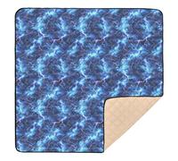 Safari Tapis de jeu doux et épais pour bébé au sol confortable et respirant pour bébés, nourrissons et tout-petits, 127 x 127 cm