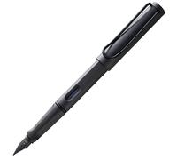 Safari Umbra - Stylo Plume Avec Grip Ergonomique Et Plume Acier Poli En Taille F - Matière Plastique Robuste Asa - Avec Cartouche Bleue T 10 - Droitier.[G695]