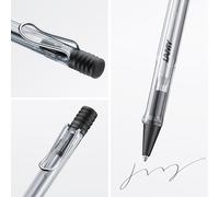 safari vista - Stylo à bille avec grip ergonomique et largeur de trait M - pour une écriture longue et agréable - en plastique robuste ASA - avec recharge grande capacité M 16 en noir