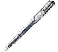 Safari Vista - Stylo Plume Avec Grip Ergonomique Et Plume Acier Poli En Taille M - Matière Plastique Robuste Asa - Avec Cartouche Bleue T 10 - Droitier