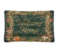 Safari Welcome Home Tapis de lit lavable antidérapant doux et confortable pour chiens de taille moyenne et grande 91,4 x 61 cm