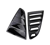 SAFATBZ Becquet LatéRal Lunette ArrièRe pour Mustang 2015-2023, Persiennes Vitre Arrière Becquet Panneau Voiture Couvercle D'aération Latéral Aileron Fenêtre(Shiny Black)