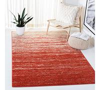 Safavieh Adirondack ADR113 Tapis d'intérieur Moderne tissé rectangulaire pour Salon, Chambre à Coucher ou Tout Espace intérieur Orange/Gris 91 x 152 cm