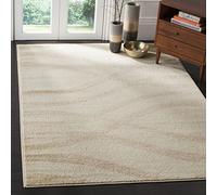 Safavieh Adirondack Collection Tapis Moderne à Poils Courts pour Salon, Salle à Manger, Chambre à Coucher Crème et Champagne 155 x 229 cm