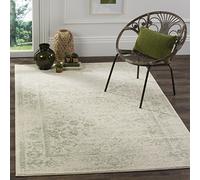 Safavieh Adirondack Collection Tapis Vintage à Poils Courts pour Salon, Salle à Manger, Chambre à Coucher Ivoire et Sauge 122 x 183 cm