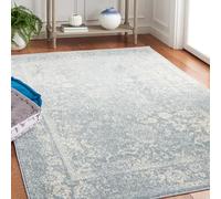 Safavieh Adirondack Collection Tapis Vintage à Poils Courts pour Salon, Salle à Manger, Chambre à Coucher Ardoise et Ivoire 91 x 152 cm