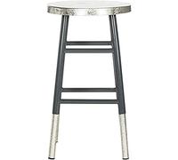 Safavieh Angello Tabouret de comptoir, EAF3211D, Gris/Argent, 34 X 34 X 60,96 cm