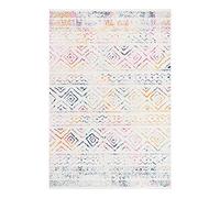 Safavieh Augustine Tapis bohème en polypropylène tissé 90 X 150 cm Ivoire/Fuchsia