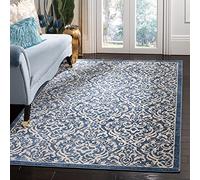 Safavieh Brentwood Collection BNT810 Tapis d'intérieur Traditionnel tissé rectangulaire Bleu Marine/crème 122 x 183 cm