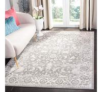 Safavieh Brentwood Collection Tapis Traditionnel à Poils Courts pour Salon, Salle à Manger, Chambre à Coucher Crème et Gris 122 x 183 cm