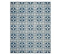 Safavieh Cambridge Cambridge Cam133 Tapis d'intérieur rectangulaire touffeté à la Main pour Salon, Chambre à Coucher ou Tout Espace intérieur Bleu Marine/Ivoire 91 x 152 cm