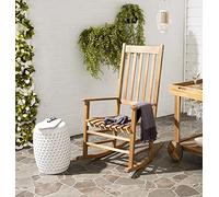 SAFAVIEH Chaise d’extérieur en Bois de Teck avec Fonction Berçante