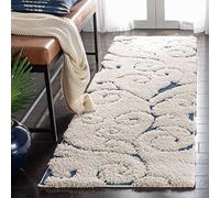 Safavieh "Chester Tapis Shag Crème/Beige 99 x 160 x 5,0 cm Contemporain 2'3" x 7' Crème/Bleu.