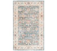 Safavieh Distressed Arizona Collection Tapis Lavable en Machine et antidérapant, idéal pour Les Zones très fréquentées, Collection Arizona, Poils Courts, Vert et Beige, 120 x 180 cm