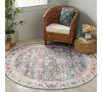 Safavieh Distressed Arizona Collection Tapis Lavable en Machine et antidérapant, idéal pour Les Zones très fréquentées, Collection Arizona, Poils Courts, Vert et Beige, 120 x 180 cm