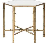 Safavieh EAF2517A Charlotte Table d'Appoint Métal Or/Miroir 50 x 43 x 43,18 cm