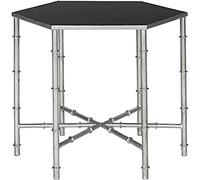 Safavieh EAF2517B Charlotte Table d'Appoint Métal Or/Verre 50 x 43 x 43,18 cm