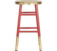 SAFAVIEH EAF3231B Mari Tabouret de Comptoir Fer Rouge/Or 34 x 34 x 60,96 cm