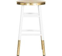 SAFAVIEH EAF3231D Mari Tabouret de Comptoir Fer Blanc/Or 34 x 34 x 60,96 cm