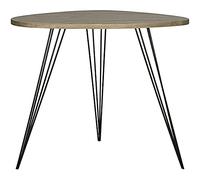 Safavieh EAF4214A Kaelyn Table d'Appoint en Laque Fibre Taupe Pierre/Noir 68 x 53 x 59,94 cm