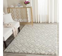 Safavieh Fabricio Tapis Shaggy en polypropylène tissé Ivoire/Beige 200 x 279 cm