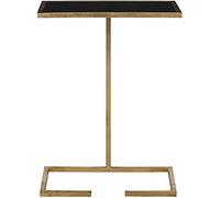 SAFAVIEH Glamour Table d'appoint Pieds en Fer, Or et Noir, 26 X 41 X 53.34