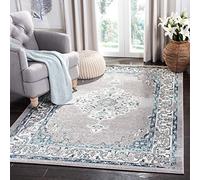 Safavieh Madison Collection MAD505 Tapis d'intérieur Moderne et Chic pour Salon, Chambre à Coucher ou Tout Espace intérieur Gris/crème 160 x 231 cm