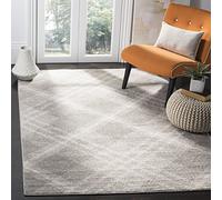 Safavieh Mcr4571d Adirondack Collection Adr109t Ardoise et Ivoire Oriental Vintage Vieilli Zone Tapis, Polypropylène, Light Grey/Ivory, 4' x 6'