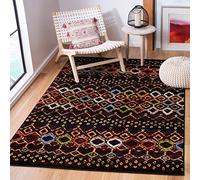 Safavieh Mcr4571d Ams108 K-214 Multi glissières, Polypropylène, Black/Multi, 5'1" x 7'6"